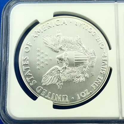 2016 W Burnished Silver Eagle Lettered Edge Early Release 30th Anniv NGC MS70