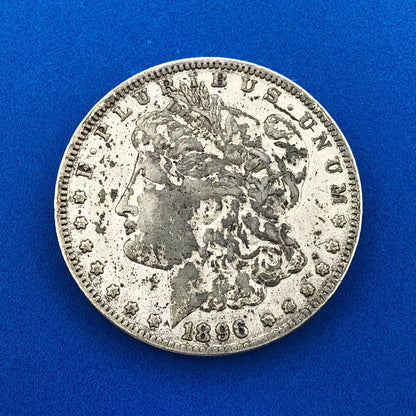 1896 O Morgan Silver Dollar $1 Better Key Rare New Orleans Mint Coin AU Details