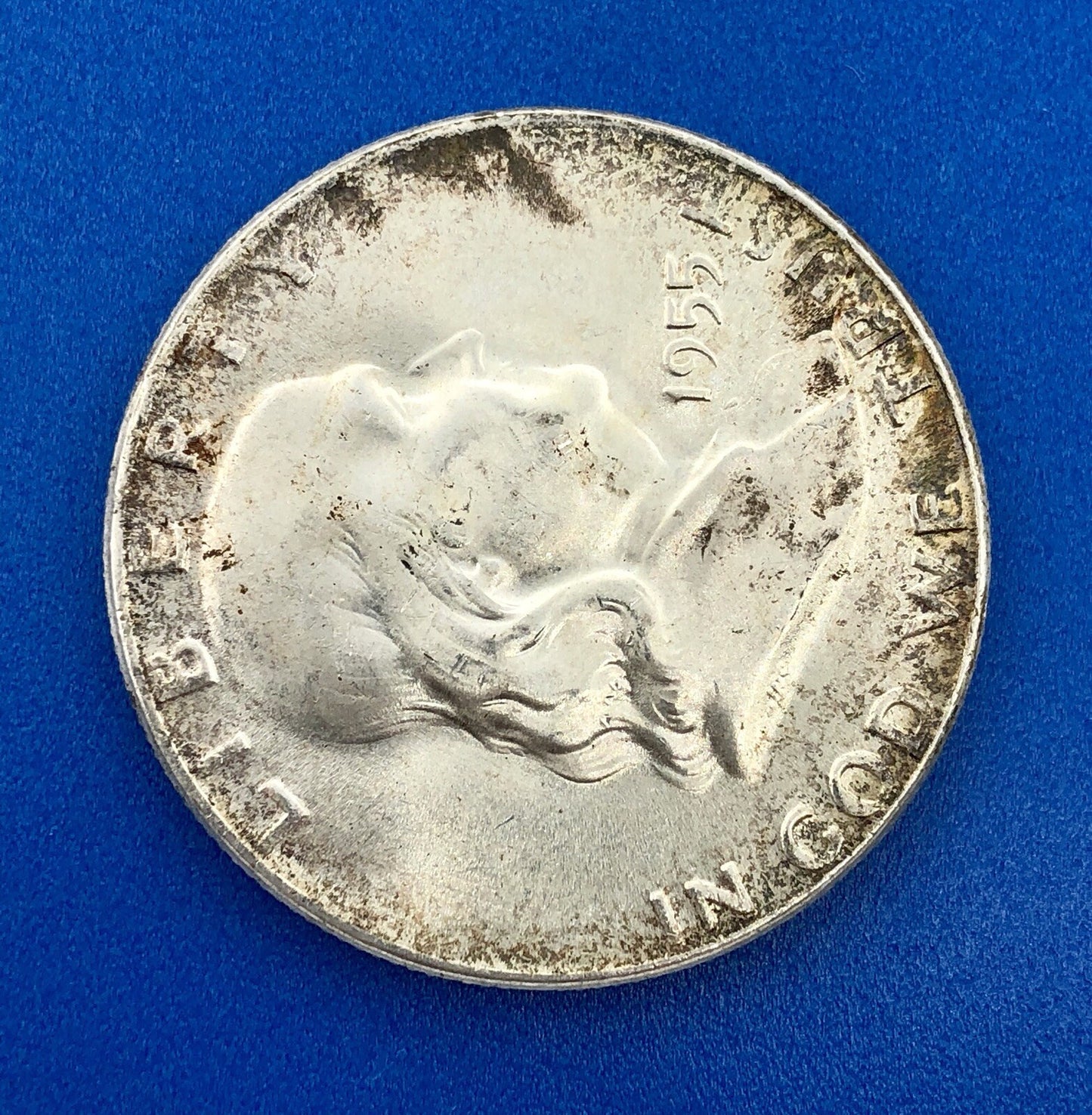1955 P Silver Franklin Half Dollar BU Philadelphia Mint 90% Key Better Date
