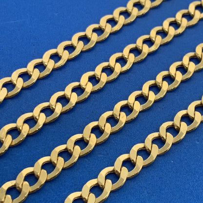 Designer Exotic 10K Yellow Gold Unisex Miami Cuban Link Chain Necklace