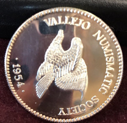 Vallejo Numismatic Society .999 1 Oz Silver Commemorative Round Undated