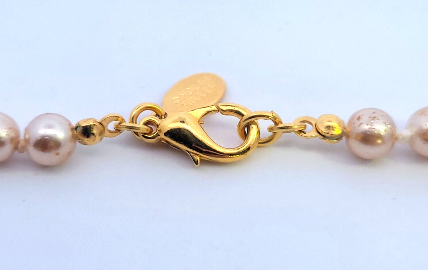 Nolan Miller Glamour Collection Gold Tone Princess Crystal Heart Necklace