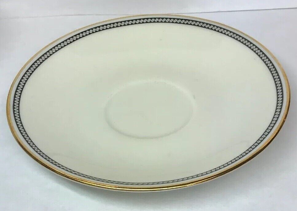 Elegant Richard Ginori Italy Black Gold China Demitasse Cup And Saucer Set