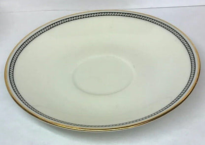 Elegant Richard Ginori Italy Black Gold China Demitasse Cup And Saucer Set