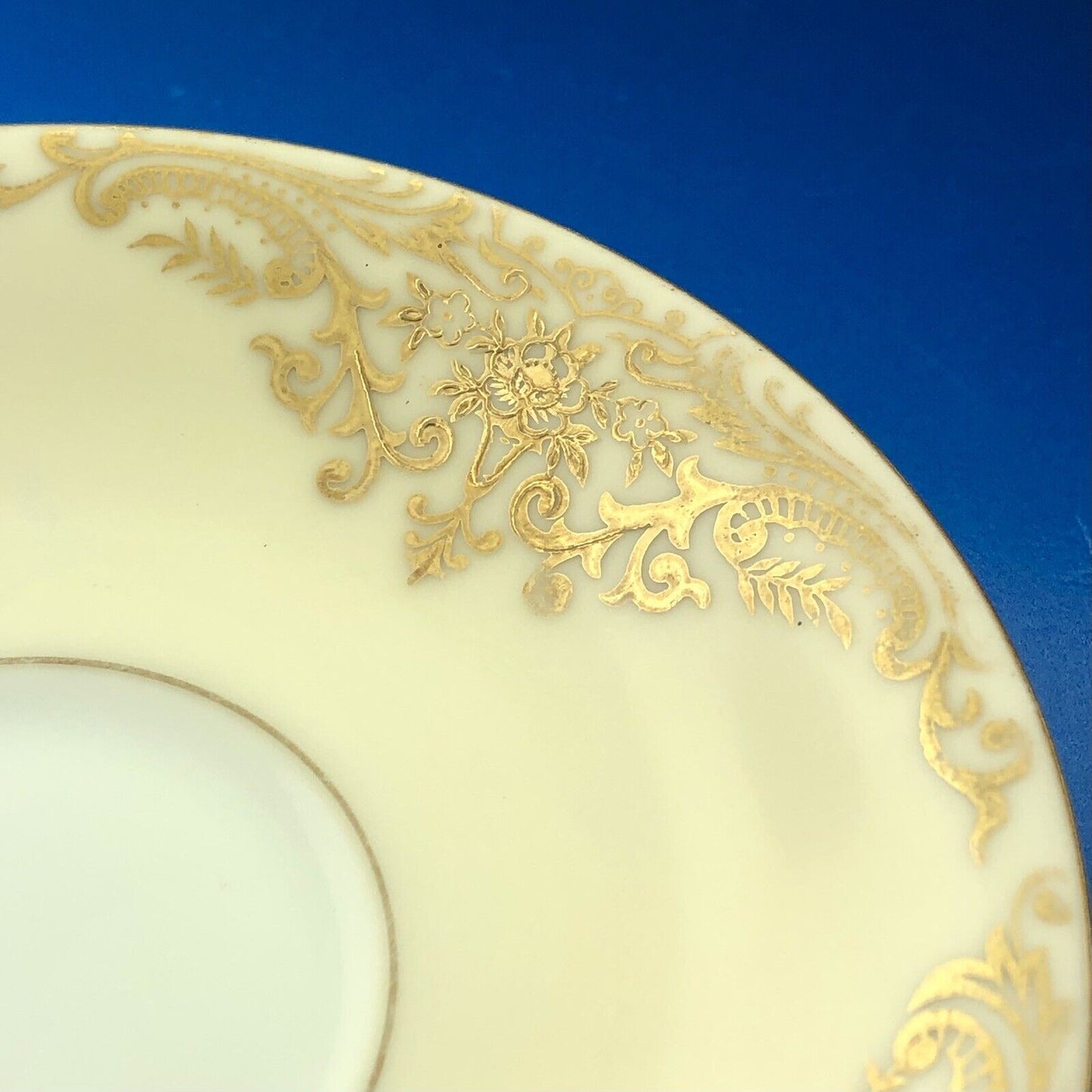 Noritake Porcelain China Gainford Pattern Handpainted  Lot Of Two Coffee Saucers