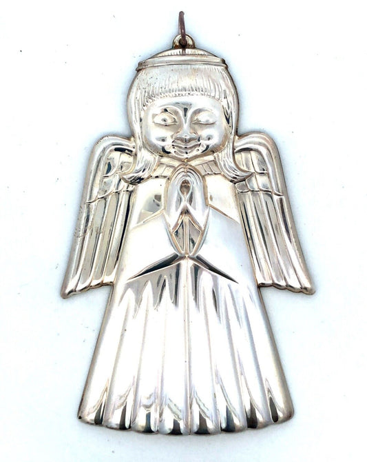 1975 Gorham Luther Bookout 925 Sterling Silver Limited Christmas Angel Ornament