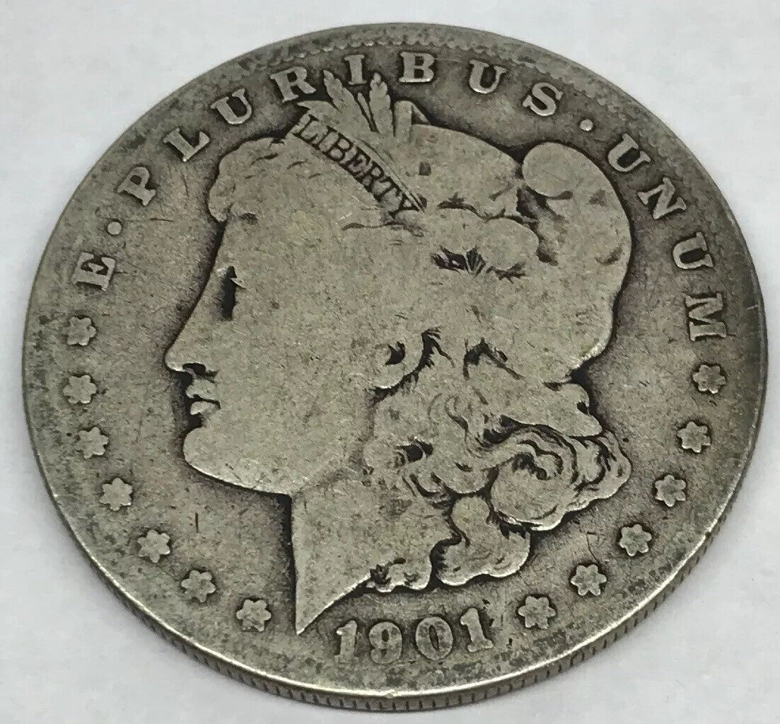 1901 S Morgan Silver Dollar Better Key Rare San Francisco Mint Coin #2