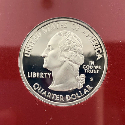 2005 S United States Mint 50 State Quarters 5 Coin Silver Proof Set OMP/COA