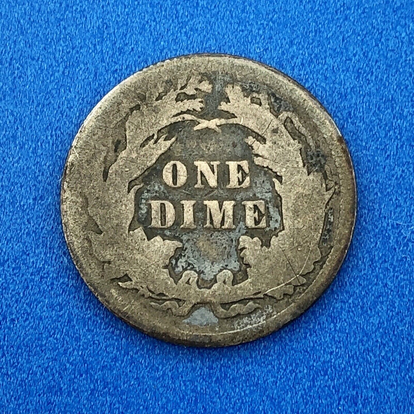 1877 P Silver Seated Liberty Dime 10c Better Key Scarce Philadelphia Mint Coin