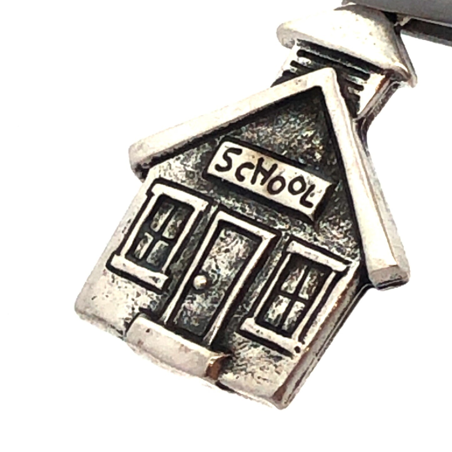 Retired Designer James Avery 925 Sterling Silver School House Pendant