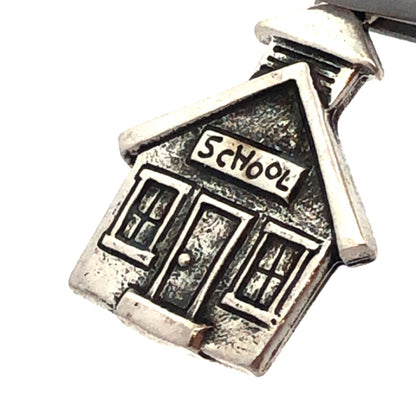 Retired Designer James Avery 925 Sterling Silver School House Pendant