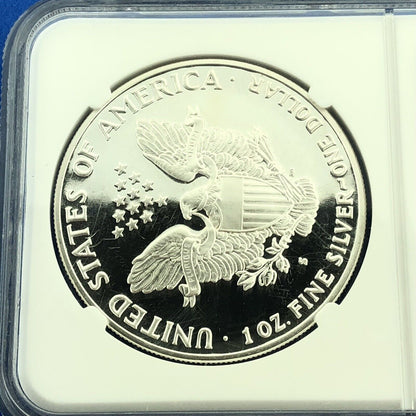 1992 S Proof American Silver Eagle 1 Oz 999 Fine Silver NGC PF69 Ultra Cameo