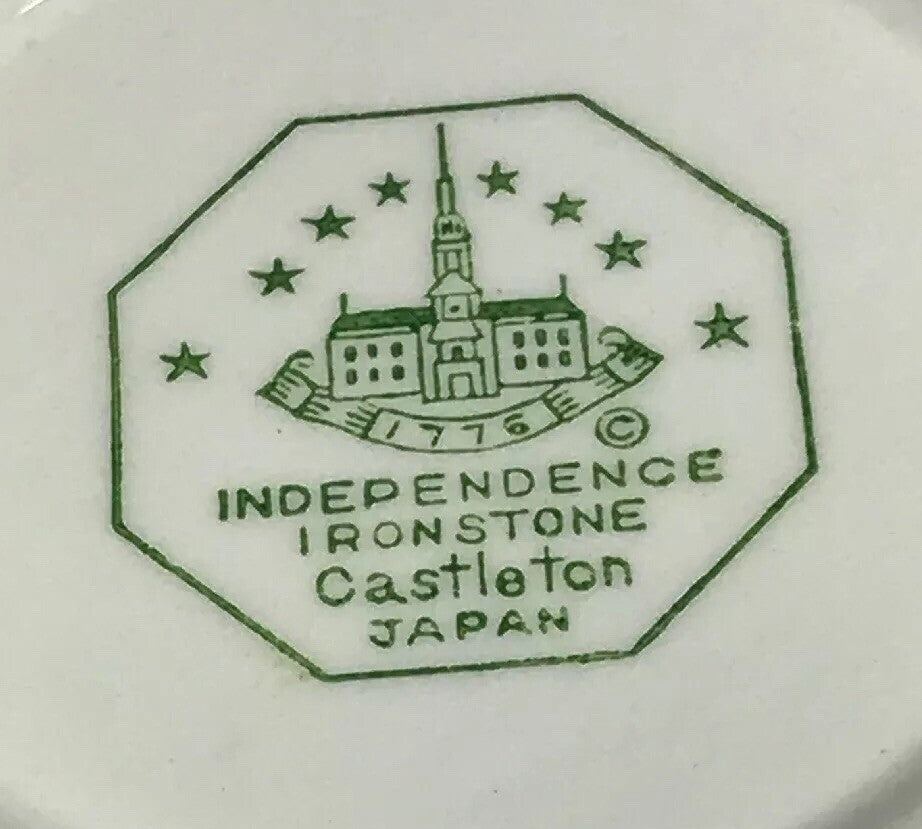Vintage Castleton Blue Tulip Japan Independence Ironstone Small Fruit Bowl
