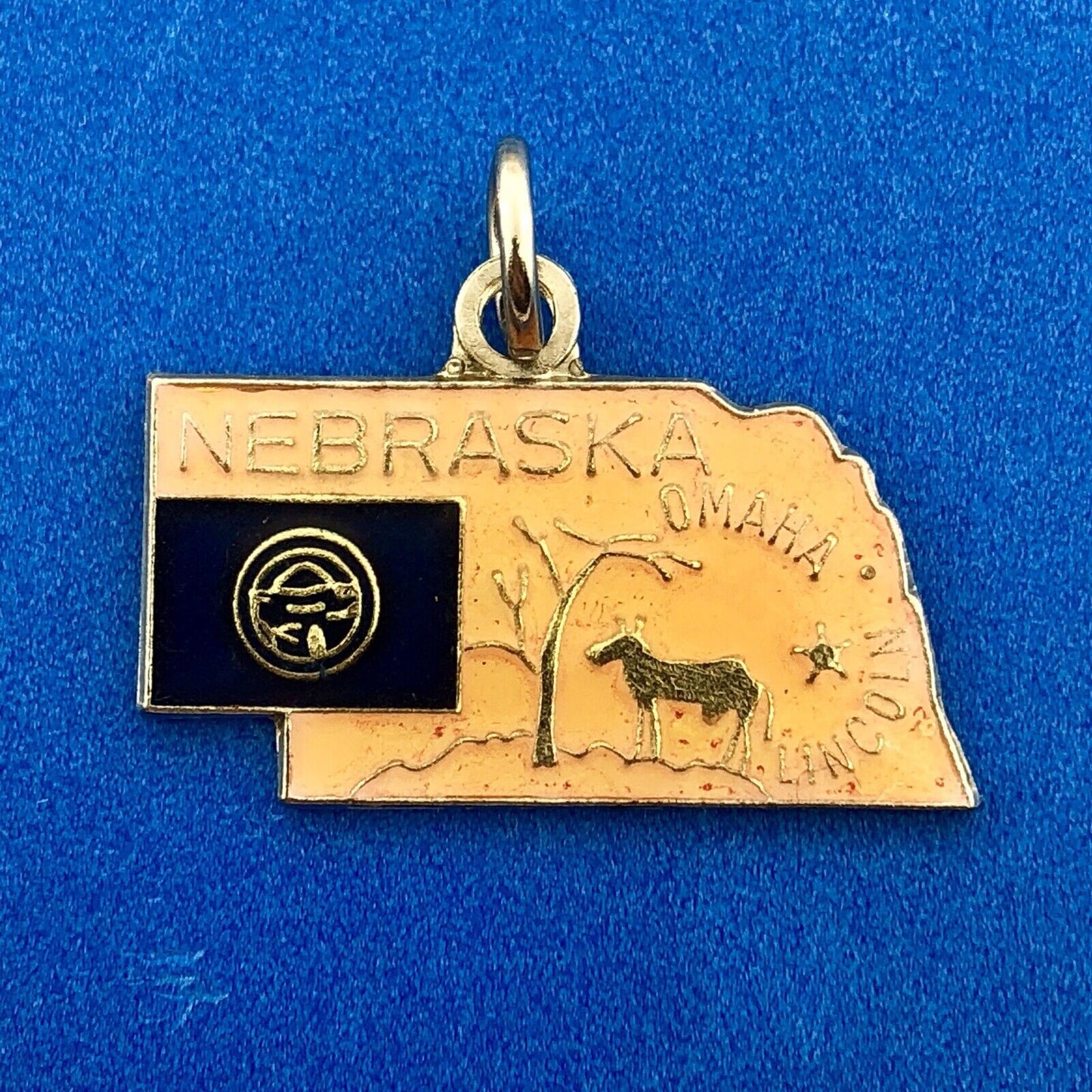 Sterling Silver State Charm - Nebraska