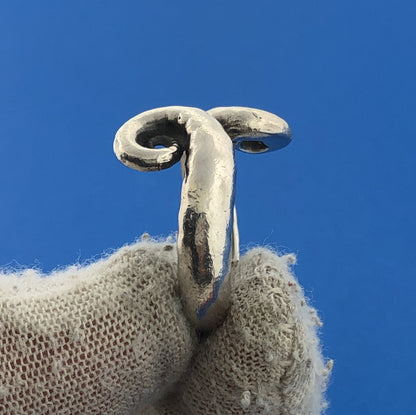 Mignon Faget 925 Sterling Silver Sea Collection Spiral Shell Ring