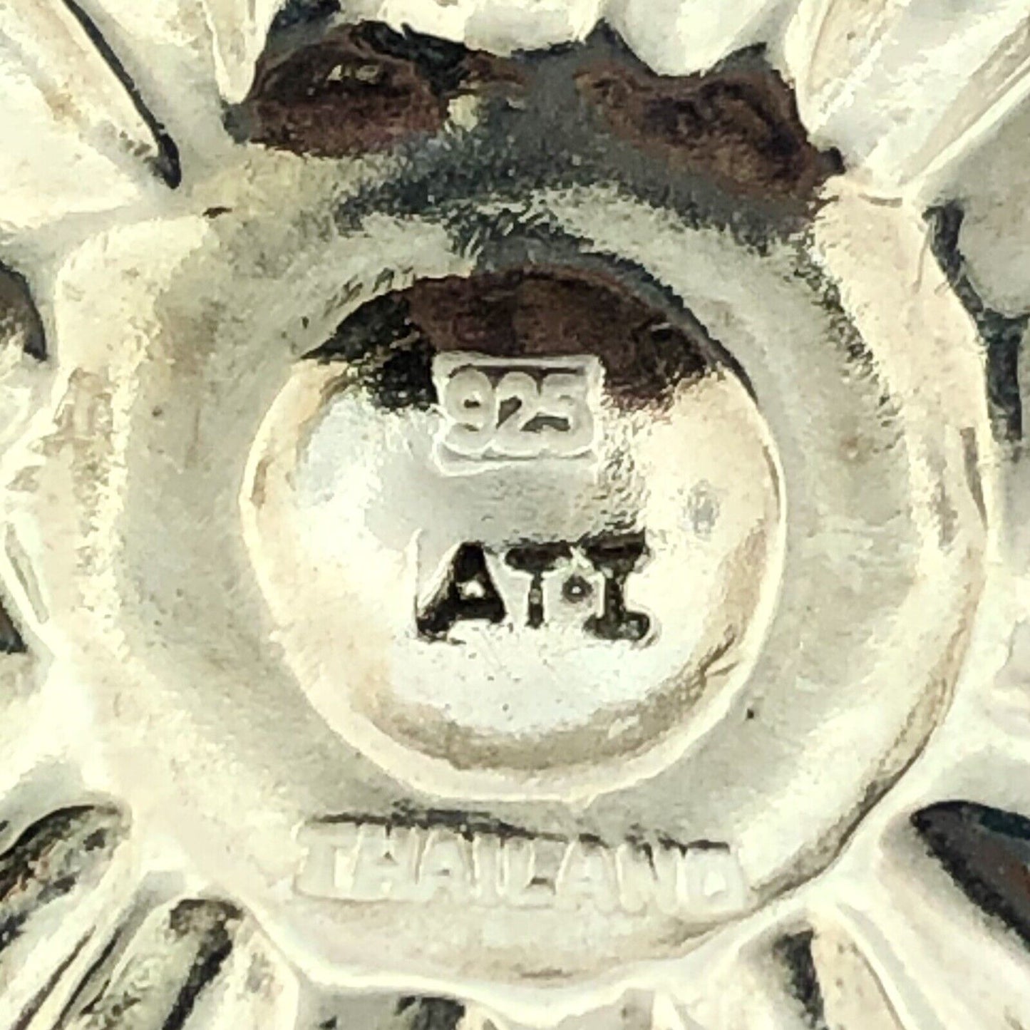 Designer ATI Stunning Sterling Silver 925 Floral Petal Flower Dangle Pendant