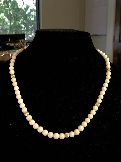 Designer 925 Sterling Silver Vermeil Resin Beaded Necklace