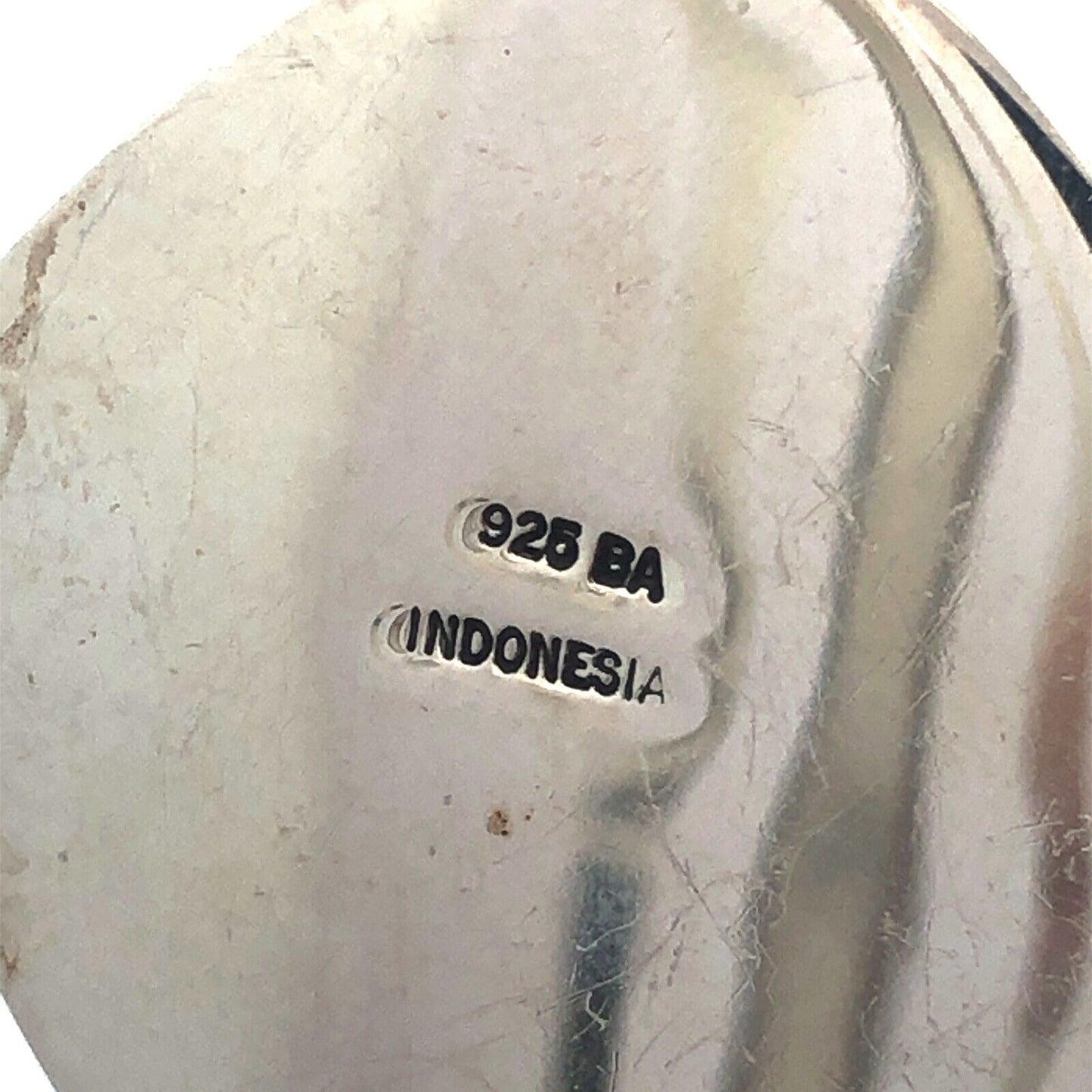 Designer BA 925 Sterling Silver Square Lapis Lazuli Scroll Statement Pendant