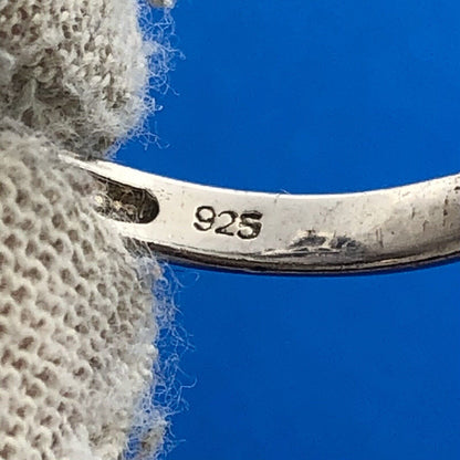 Designer SMJ Sterling Silver 925 Amethyst February Floral Bypass Ring Size 8.25