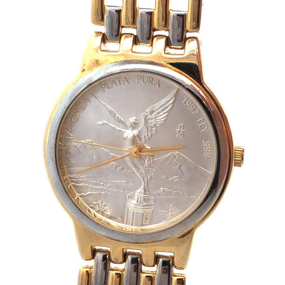American Historical Society 1/4 Oz 999 Fine Silver Mexican Libertad Coin Watch
