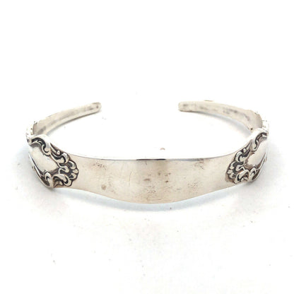 Vintage Reed & Barton 925 Sterling Silver Spoon Handle Open Cuff Bracelet