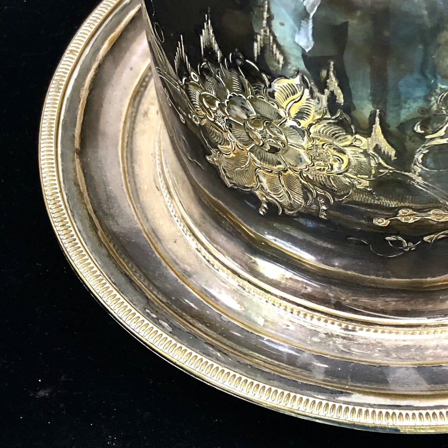 Victorian Henry Wilkinson Sheffield Silverplate Ornate Tea Biscuit Caddy
