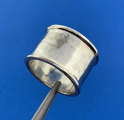 Designer 925 Sterling Silver Polished Ribbed Wide Cigar Band Ring