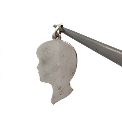 James Avery 925 Sterling Silver Boys Profile Silhouette Jim Charm Pendant