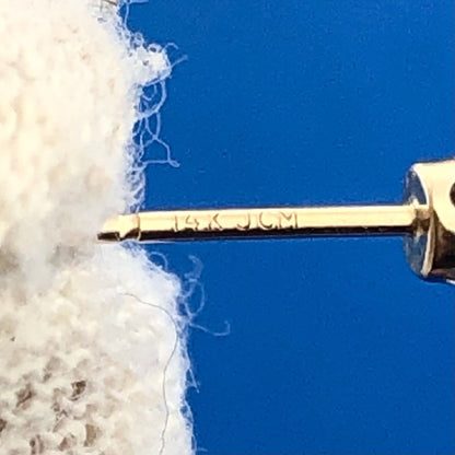 Jacmel Mauritius JCM 14K Yellow Gold Peridot August Occasion Stud Earrings