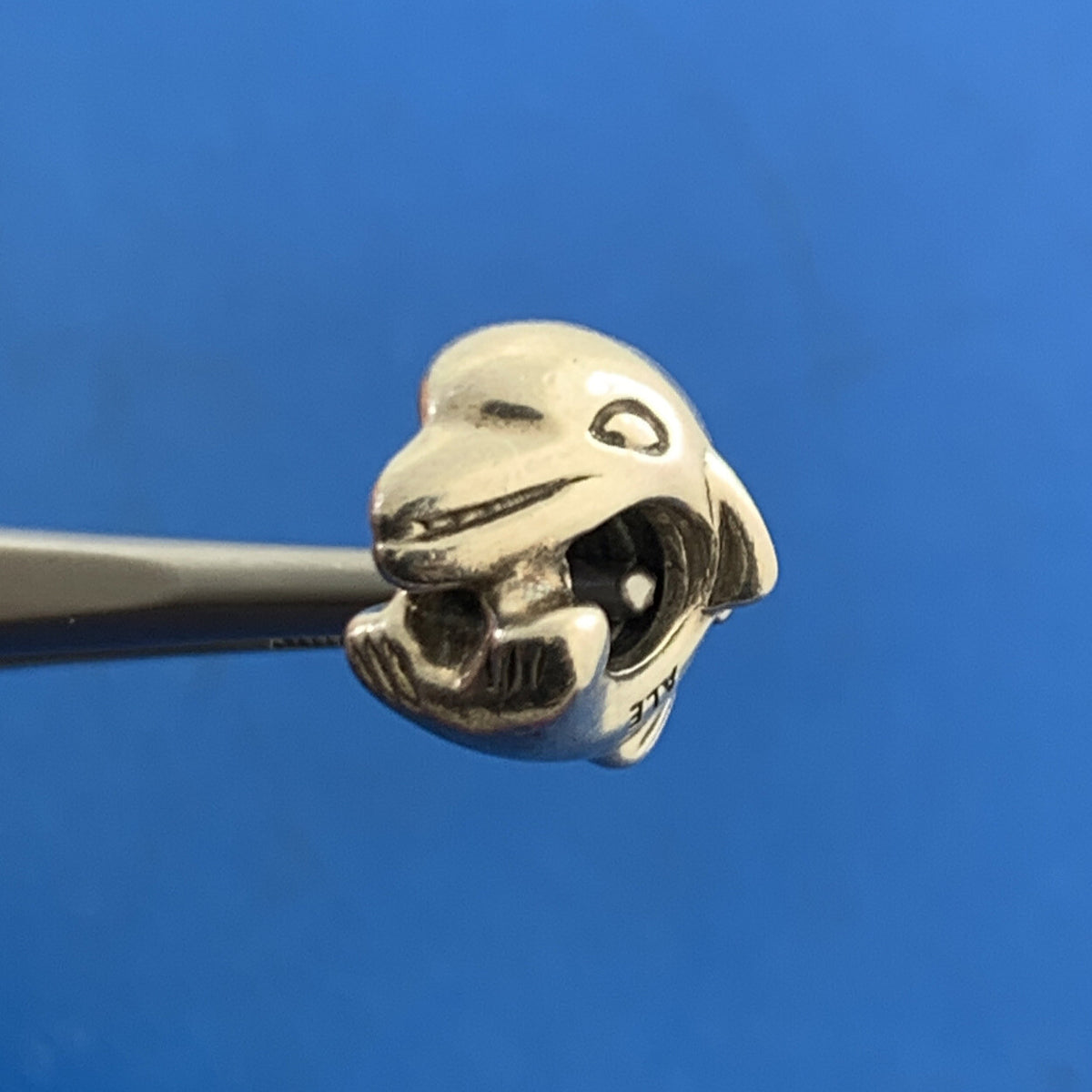 Authentic PANDORA 925 Sterling Silver Dolphin Ocean 790189 Slide Charm