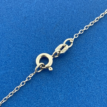 Designer 925 Sterling Silver Floating Cubic Zirconia Fleur De Lis Necklace