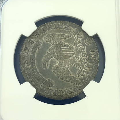 1824 Capped Bust Silver Half Dollar 50c Lettered Edge NGC XF45 Early US Coin