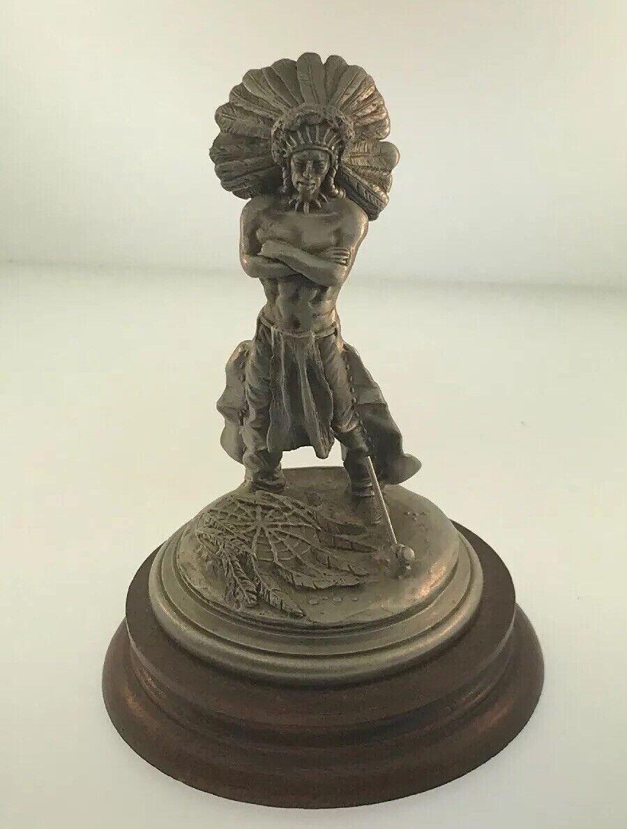 1981 Chilmark Fine Pewter Sioux War Chief LE # 1964/2500 Signed Don Polland