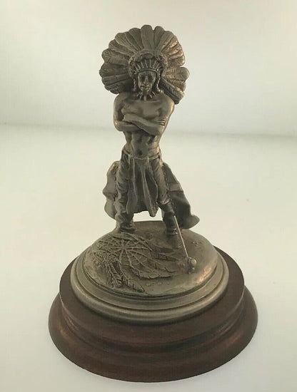 1981 Chilmark Fine Pewter Sioux War Chief LE # 1964/2500 Signed Don Polland