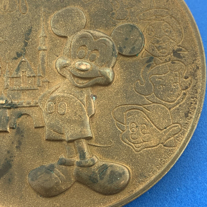 1968 Walt Disney Productions 1901-1966 Mickey Mouse Castle Bronze Medal Rare