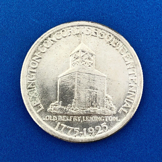 1925 Lexington Concord Sesquicentennial Commemorative Silver Half Dollar Coin