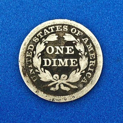 1854 P Seated Liberty Dime Variety 3 Arrows Better Key Philadelphia Type Coin
