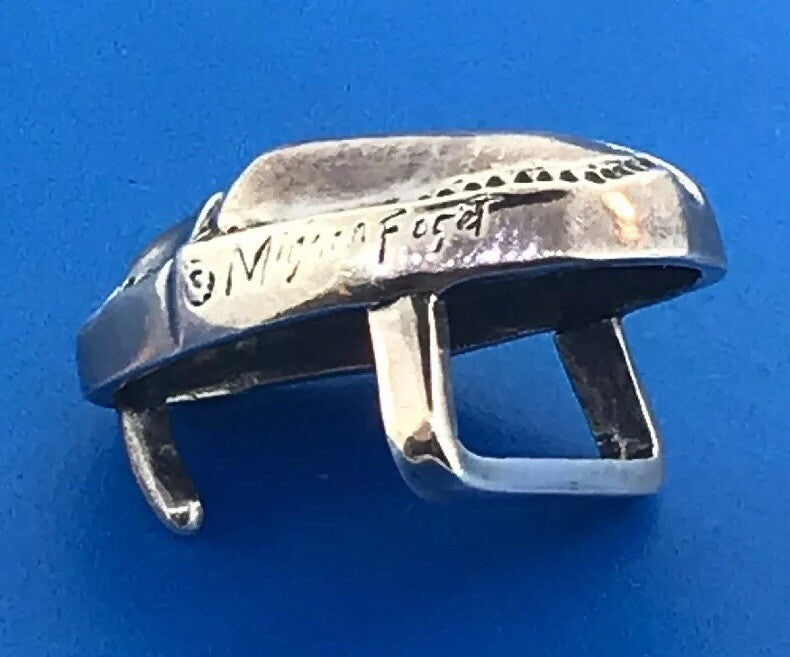 Mignon Faget Sterling Silver 925 Retired Scarab Collection Belt Buckle