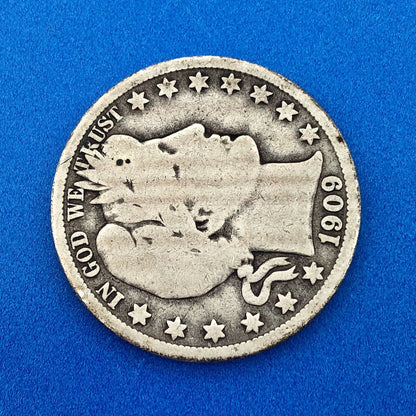 1909 O Silver Barber Half Dollar Better Key Date New Orleans Coin Rare Scarce
