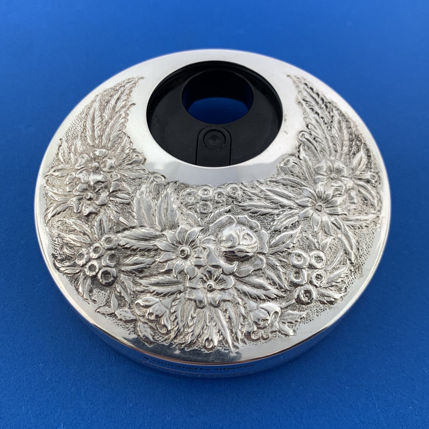 Kirk Stieff Company Sterling Silver 925 Repousse Circle Atomizer Perfume Sprayer