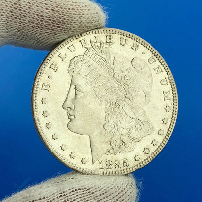 1885 P Morgan Silver Dollar $1 Better Rare Key Philadelphia Mint Coin White BU