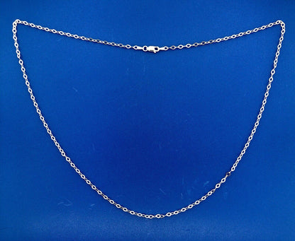 Designer Milor Italy 925 Sterling Silver Fancy Oval Link Chain Necklace