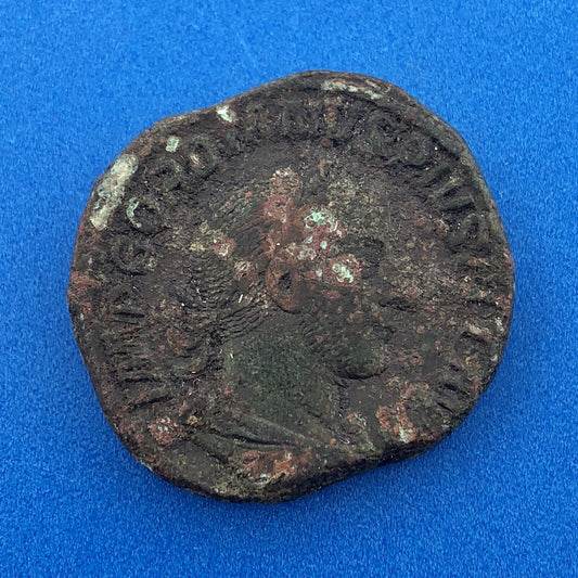 238-244 Gordian III Bronze Sestertius Victory Reverse Ancient Roman Coin