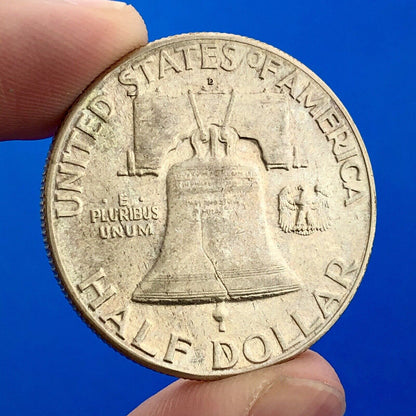 1948 D Franklin Silver Half Dollar Better Key First Year Series Denver Mint Coin