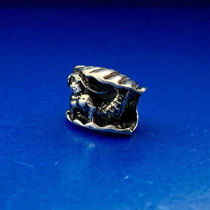 Charming 925 Sterling Silver Mermaid In Shell Cabo Souvenir Slide Bracelet Charm