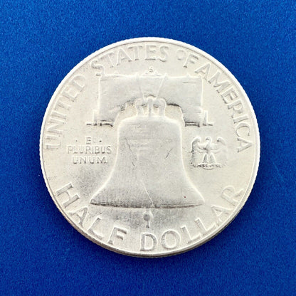 1953 S Franklin Silver Half Dollar Better Key Rare San Francisco Mint AU Coin