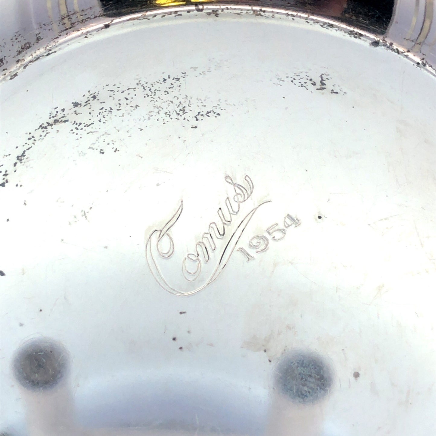 Tiffany & Co 925 Sterling Silver Comus 1954 Mardi Gras Krewe Favor Coaster