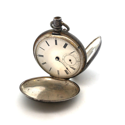 Antique Fahy's Coin Silver .900 Fine Monarch For Parts And Repair Pocket Watch