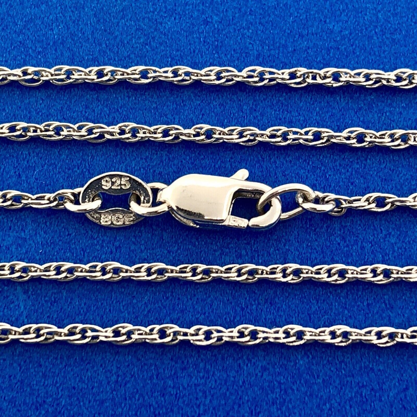BGE Sterling Silver 925 Blue Enamel Cubic Zirconia LIBRA Constellation Necklace