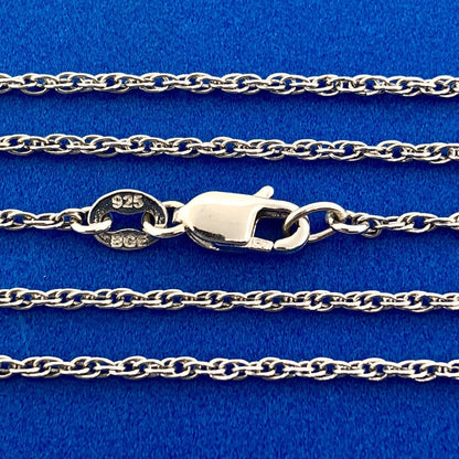 BGE Sterling Silver 925 Blue Enamel Cubic Zirconia LIBRA Constellation Necklace